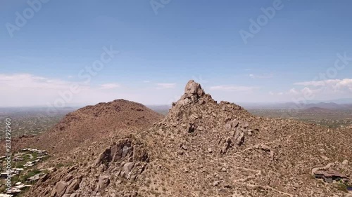 Arizona Urban Desert Aerial Lateral Reveal