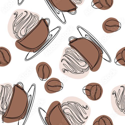 Irish glass mug with straw filled cold glace flat vector. Chilled invigorating drink with caffeine. Coffee with ice-ream poured chocolate syrup illustration for coffee house and cafe menus design