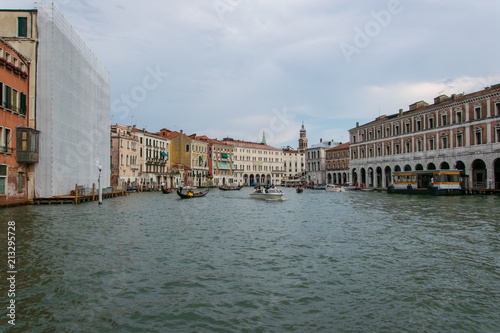 View of canal grande in venice italy 