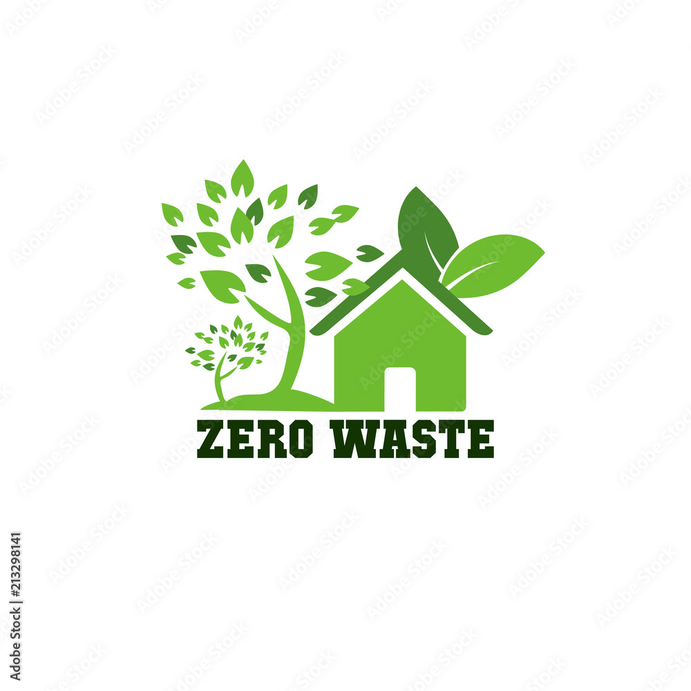 Obraz premium green energy, zero waste, or recycle symbol icon for good environment and better earth, vector symbol, icon or logo