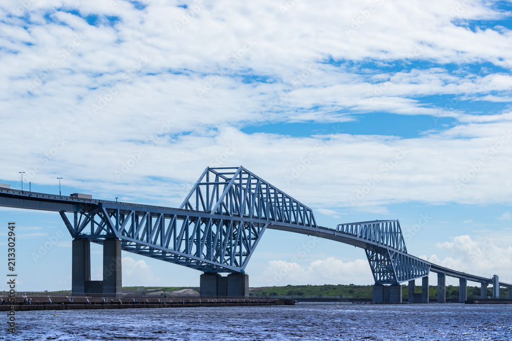 Fototapeta premium (東京都ｰ湾岸風景)若洲海浜公園から見る東京ゲートブリッジ６