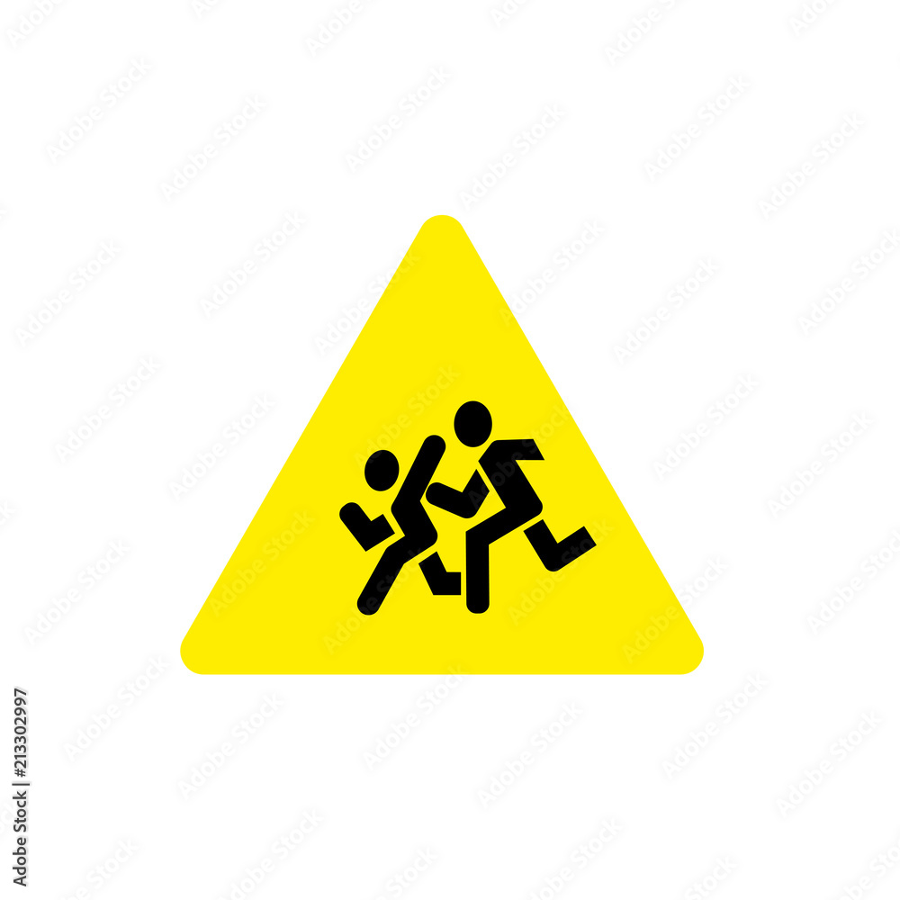 warn symbol for public transport areas, public areas, warning of industrial areas. it can use for sticker or background caution warn symbol for public transport areas, public areas, warning of industrial areas. it can use for sticker or background caution