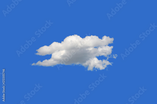 Wallpaper Mural White cloud isolated on blue background,include Clipping path or alpha channel Torontodigital.ca