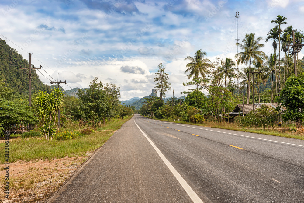 Picturesque landscape in Southern Thailand in Trang district. Picturesque landscape in Southern Thailand in Trang district.