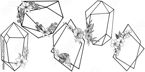 Vector diamond rock jewelry mineral. Isolated illustration element. Geometric quartz polygon crystal stone mosaic shape amethyst gem.