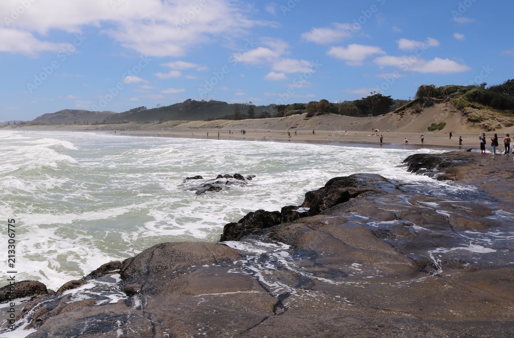 Obraz premium ニュージーランドのムリワイビーチ