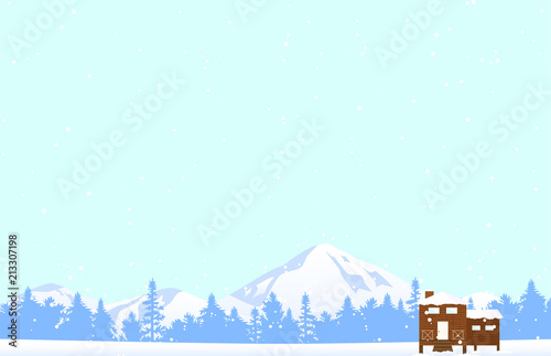 冬　山小屋