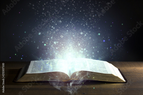 Knowledge coming out of a Holy Bible