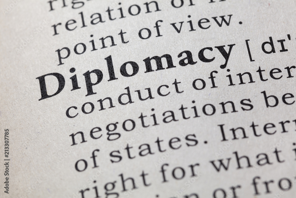 definition of diplomacy - obrazy, fototapety, plakaty 