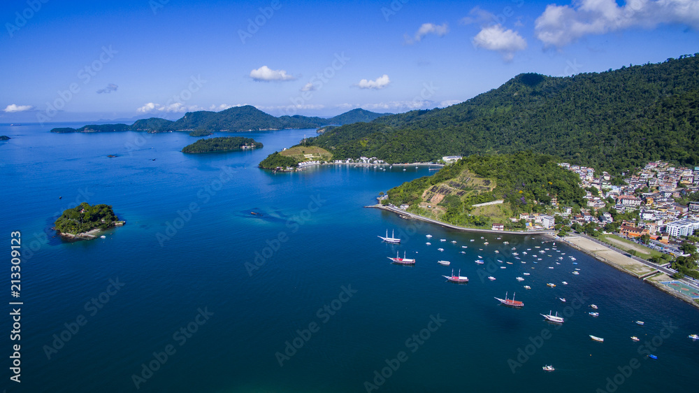Blue sea and wonderful landscapes, Angra dos Reis, Rio de Janeiro state Brazil South America 