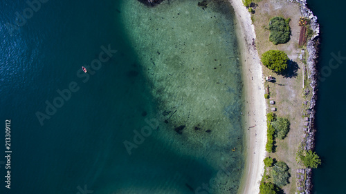 Fototapeta Naklejka Na Ścianę i Meble -  Blue sea and wonderful landscapes, Angra dos Reis, Rio de Janeiro state Brazil South America