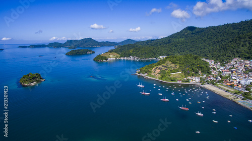 Blue sea and wonderful landscapes, Angra dos Reis, Rio de Janeiro state Brazil South America 