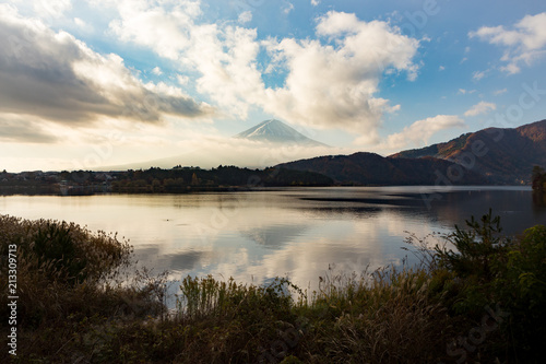 富士山・朝・河口湖