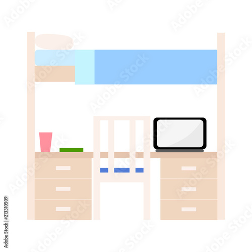 Student dorm room