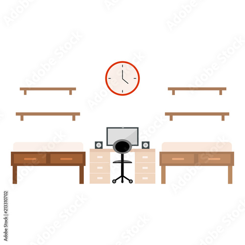 Student dorm room