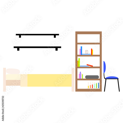 Student dorm room