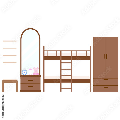 Student dorm room