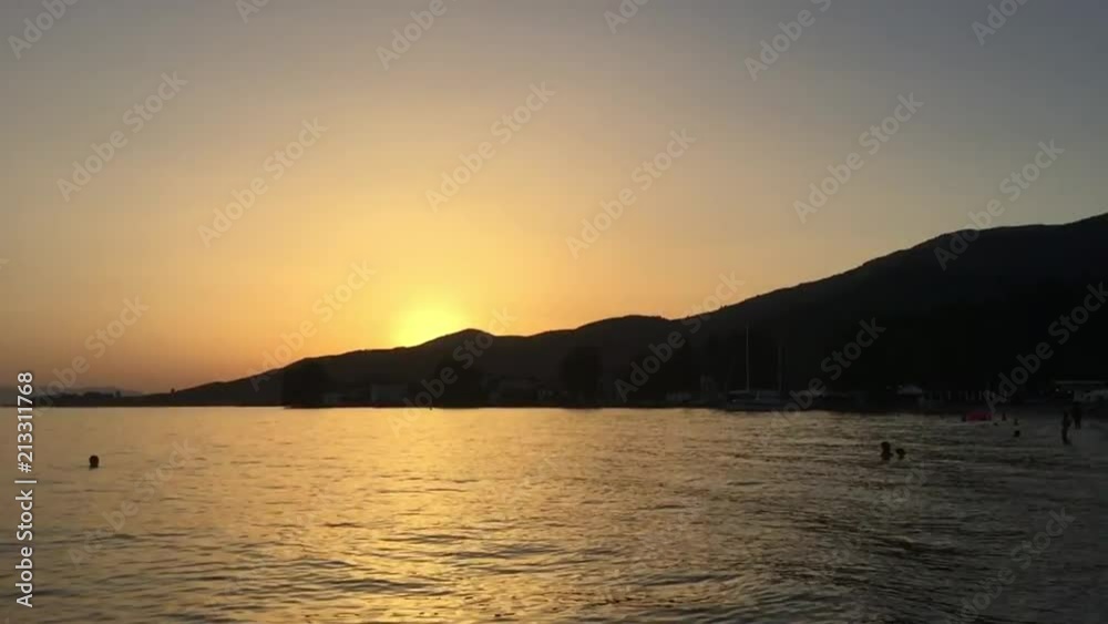 Sunset on a Beach