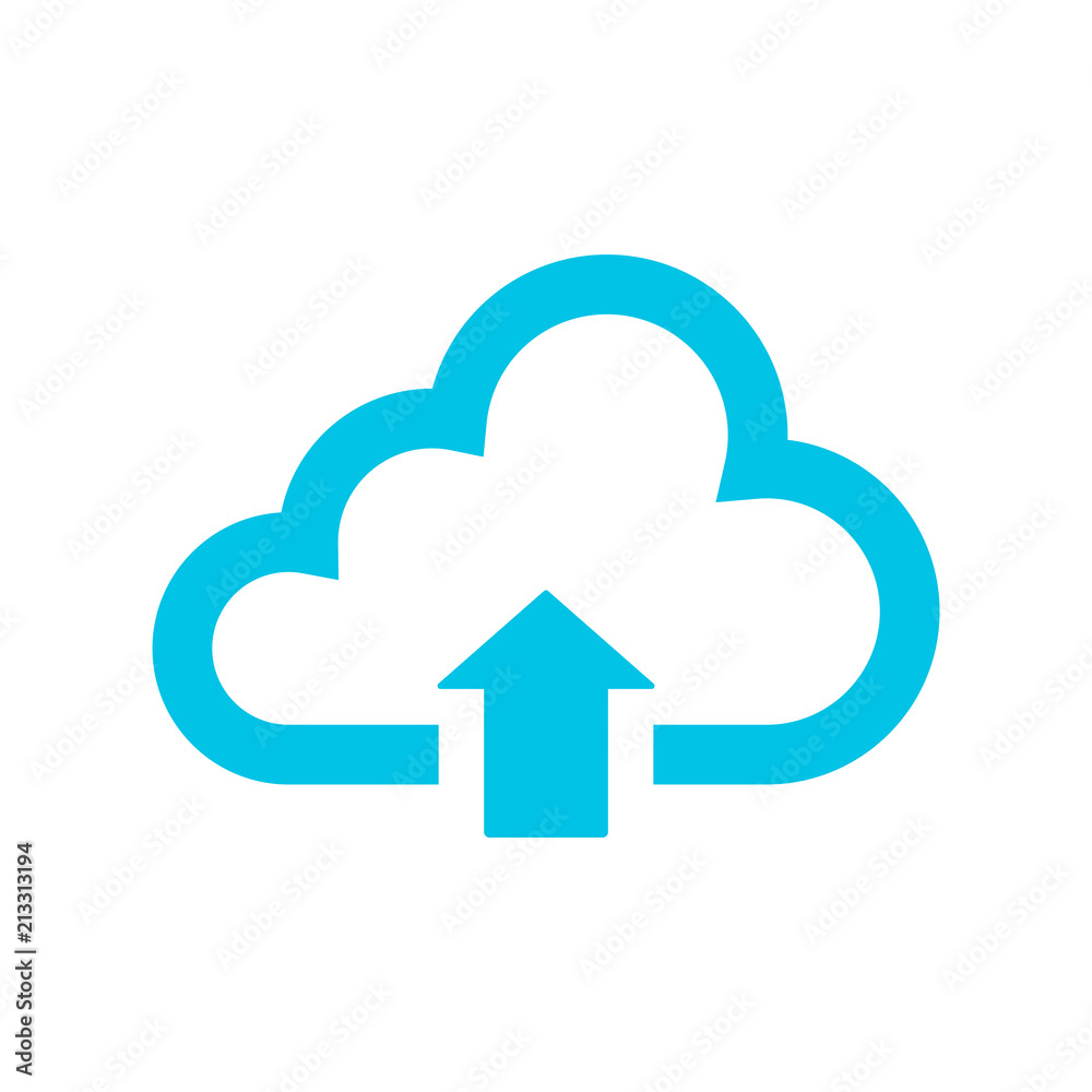 Cloud icon upload stock vector adobe stock