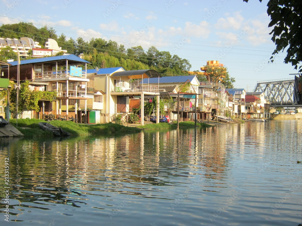 Fototapeta premium Dagomys River valley, Sochi, Russia