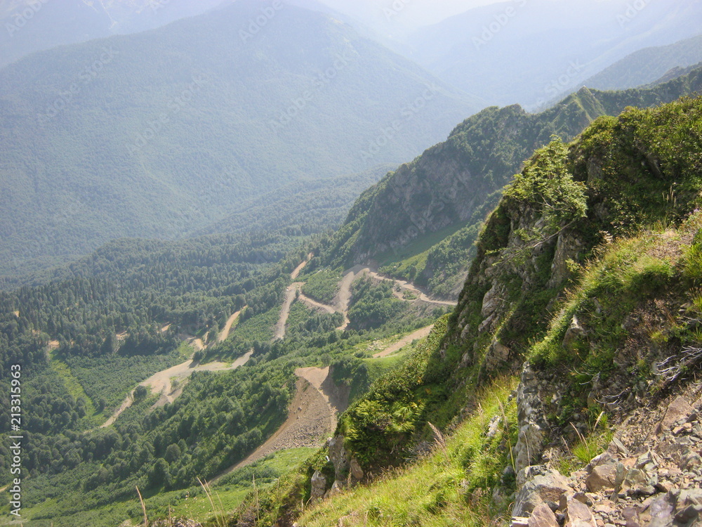  mountain road Caucasus