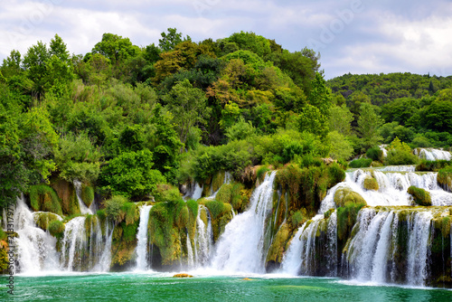 Skradinski Buk Waterfall In Krka National Park  Dalmatia Croatia  Europe