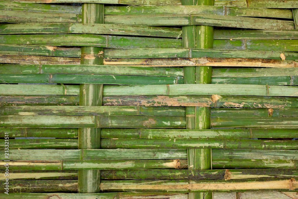 Tropical Bamboo weave texture background