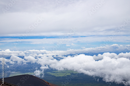 July 7, 2018 - Yamanashi, Japan : Climbers in Mt.Fuji On climbing season.