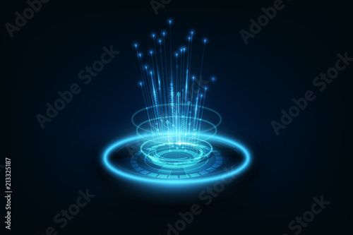 connection line on networking telecommunication concept background