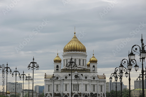Moscow church of the dome / Orthodoxy architecture, cathedral domes in moscow, russia orthodoxy Christianity, concept of faith