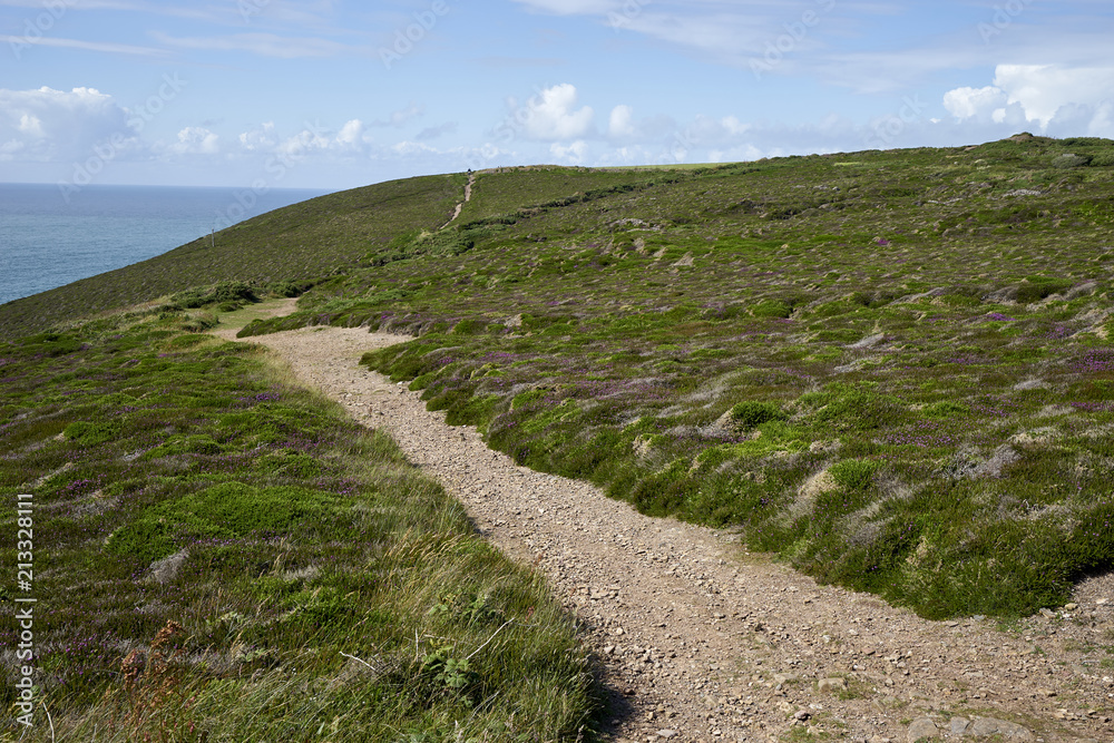 Hiking paths along Cornwalls scenic coastline