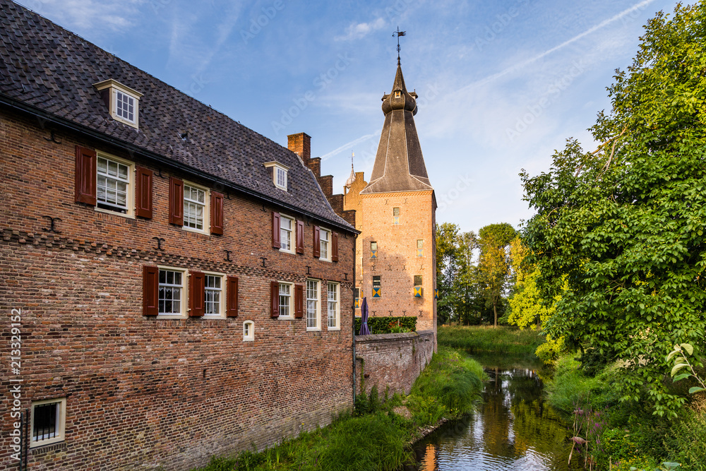 Fototapeta premium Ancient Castle Doorwerth build in the 13th century in Gelderland in the Netherlands
