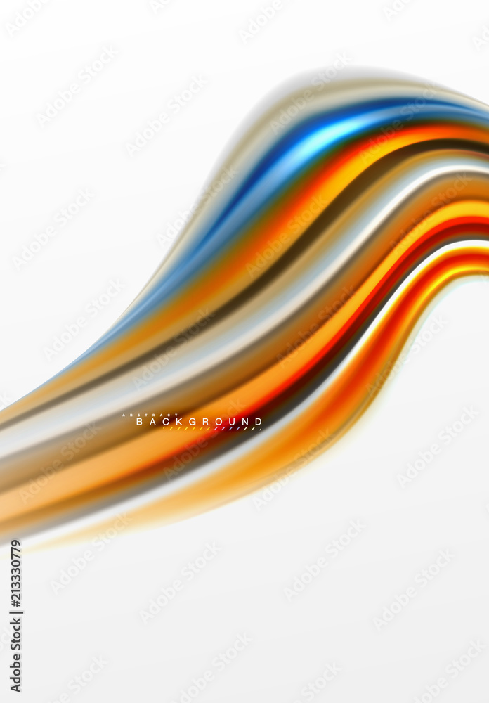 Fluid liquid mixing colors concept on light grey background, curve flow, trendy abstract layout template for business or technology presentation or web brochure cover, wallpaper Fluid liquid mixing colors concept on light grey background, curve flow, trendy abstract layout template for business or technology presentation or web brochure cover, wallpaper