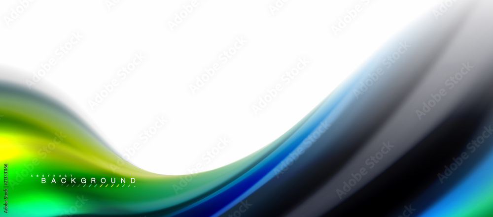 Fluid liquid mixing colors concept on light grey background, curve flow, trendy abstract layout template for business or technology presentation or web brochure cover, wallpaper Fluid liquid mixing colors concept on light grey background, curve flow, trendy abstract layout template for business or technology presentation or web brochure cover, wallpaper