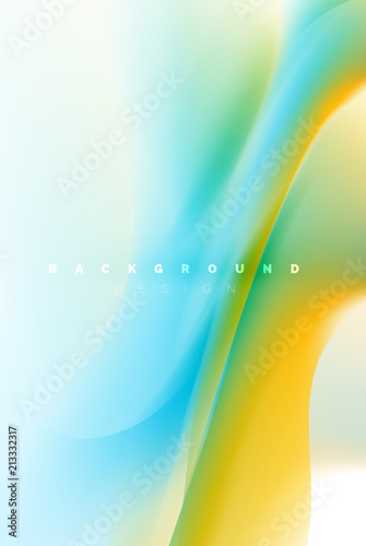 Holographic paint explosion design, fluid colors flow, colorful storm. Liquid mixing colours motion concept, trendy abstract background layout template for business presentation, app wallpaper banner