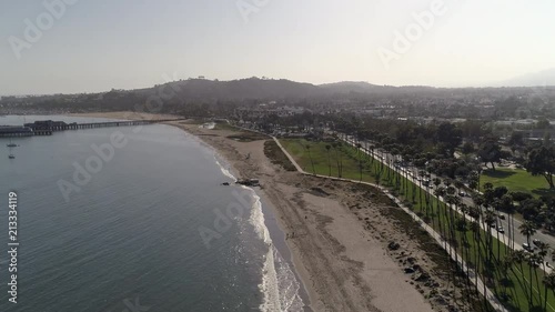 Wallpaper Mural Santa Barbara aerial reveal up of city in the background Torontodigital.ca