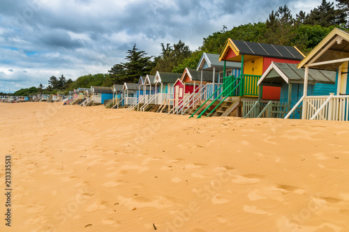 Beach huts at Wells. © Steven