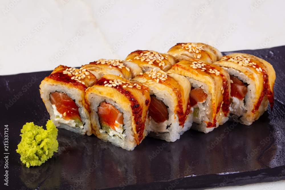 Canada roll with eel Canada roll with eel