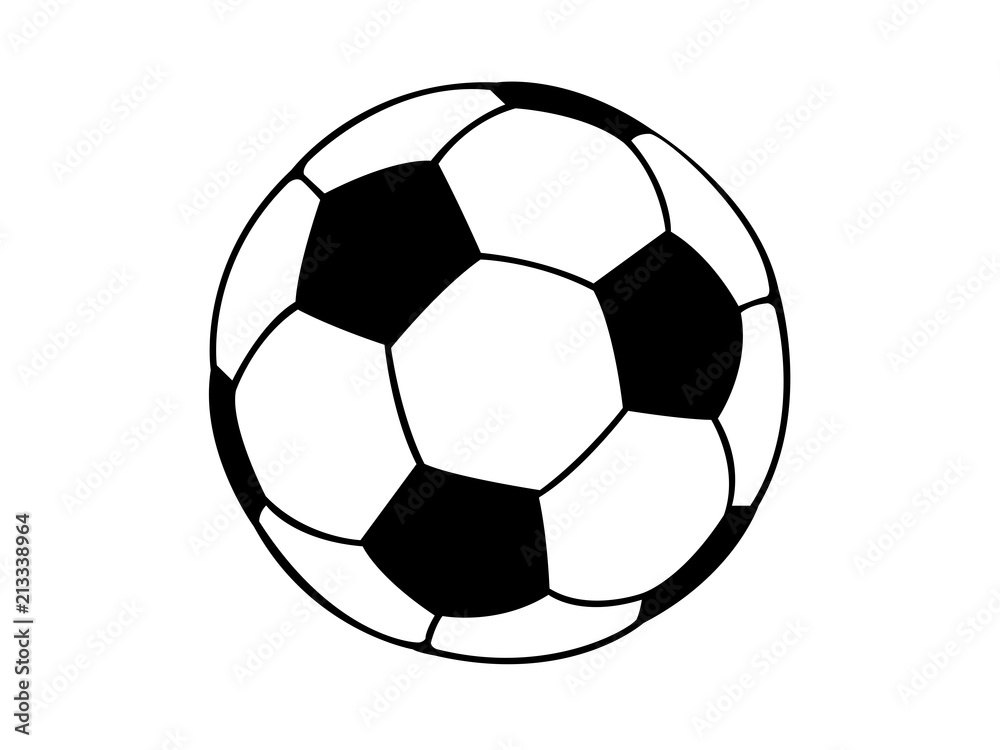 Football soccer ball illustration - obrazy, fototapety, plakaty 