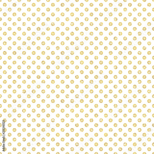 Gold glitter polka dot seamless pattern, geometric golden textur