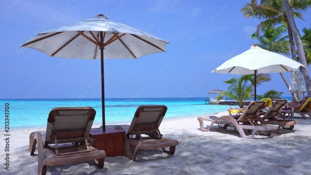 Perfect summer vacation on Maldive island