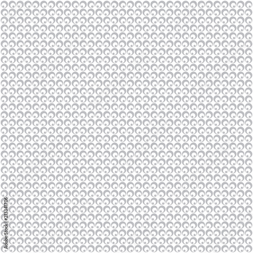 White and grey polka dot seamless pattern, geometric retro backg