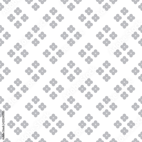 White and grey polka dot seamless pattern, geometric retro backg
