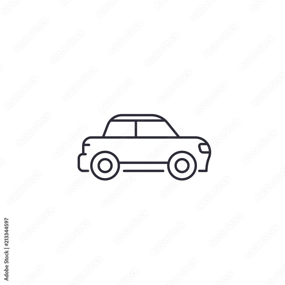 car line icon, vector