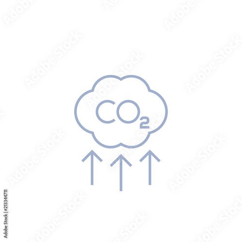 Wallpaper Mural co2, carbon emissions reduction vector line icon Torontodigital.ca