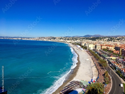 フランス ニースの海岸線