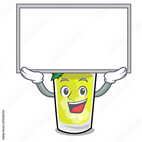 Up board mint julep character cartoon