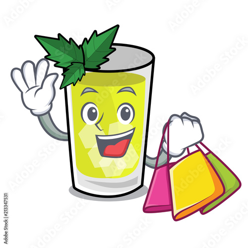 Shopping mint julep character cartoon