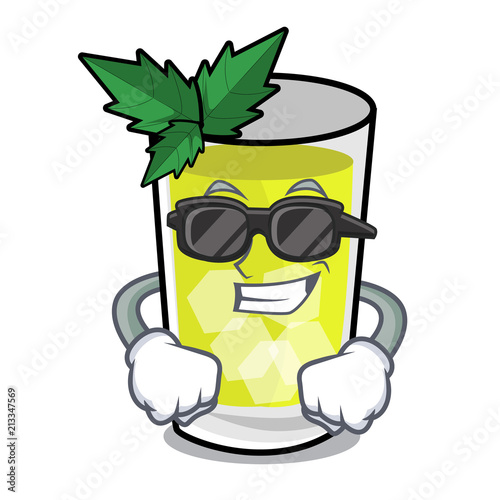 Super cool mint julep character cartoon