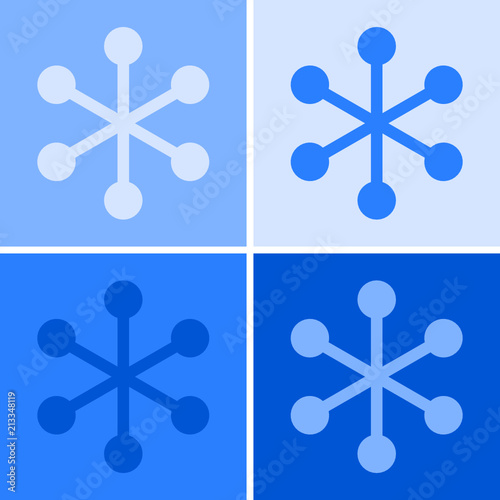 Schneeflocke Pop-Art
